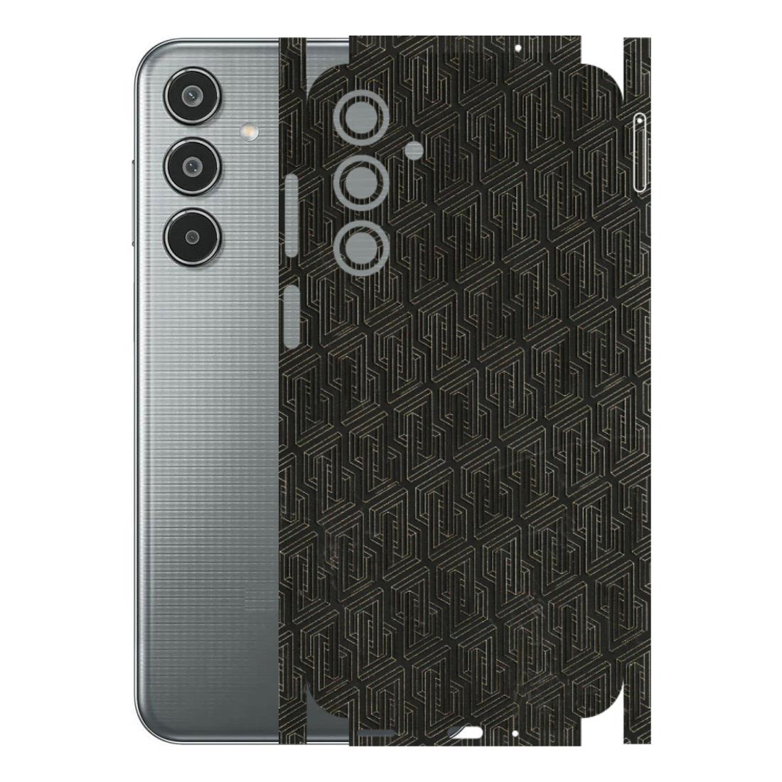 Samsung M/F/Note/Flip and C Phone Skins (All Models) - Black Abstract Pattern - 3D Embossed Finish (L-117) Samsung Galaxy M35 (5G)
