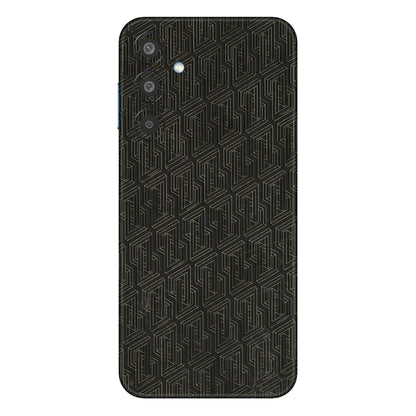 Samsung M/F/Note/Flip and C Phone Skins (All Models) - Black Abstract Pattern - 3D Embossed Finish (L-117) Samsung Galaxy M35 (5G)