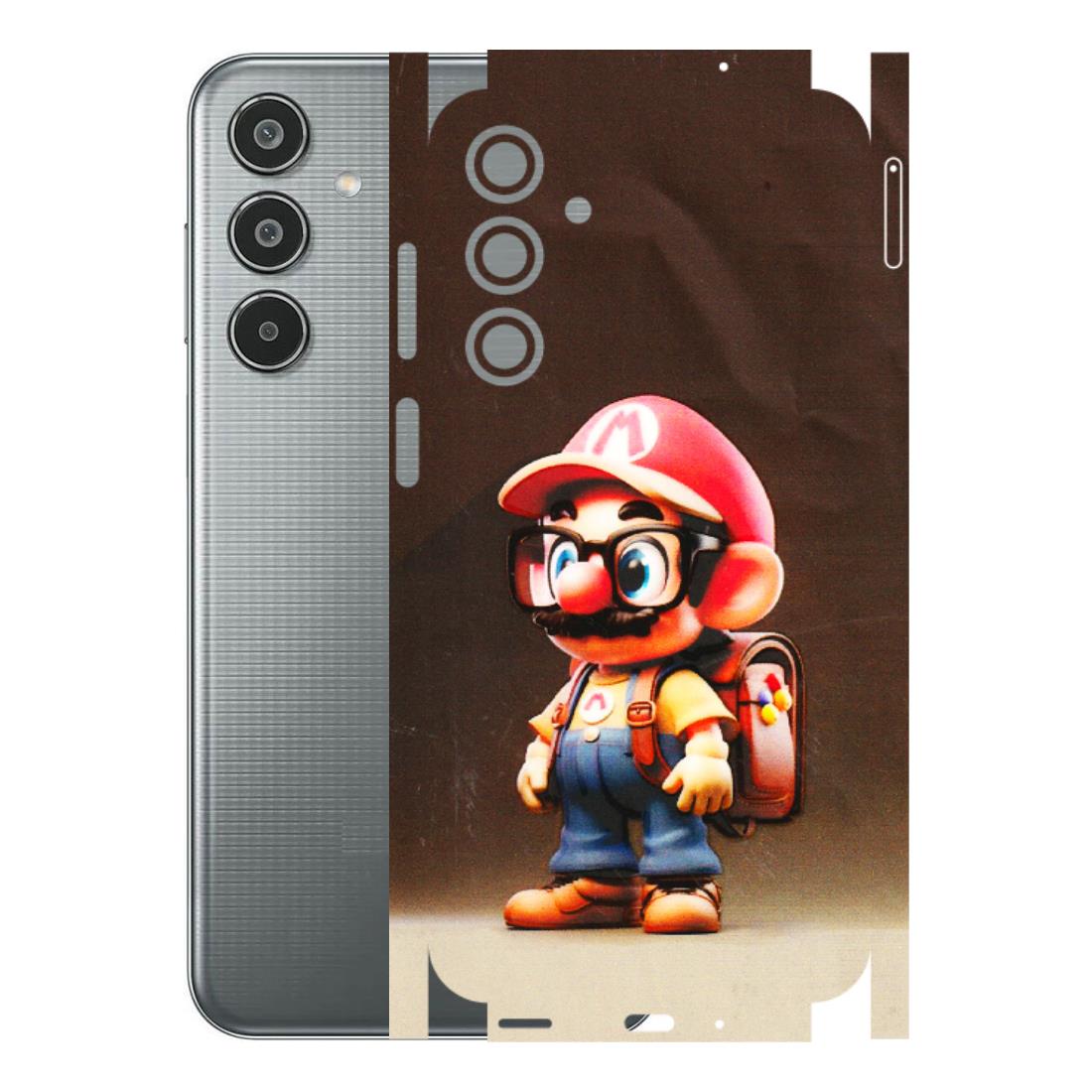 Samsung M/F/Note/Flip and C Phone Skins (All Models) - Little Mario - 3D Embossed Finish (L-119) Samsung Galaxy M35 (5G)