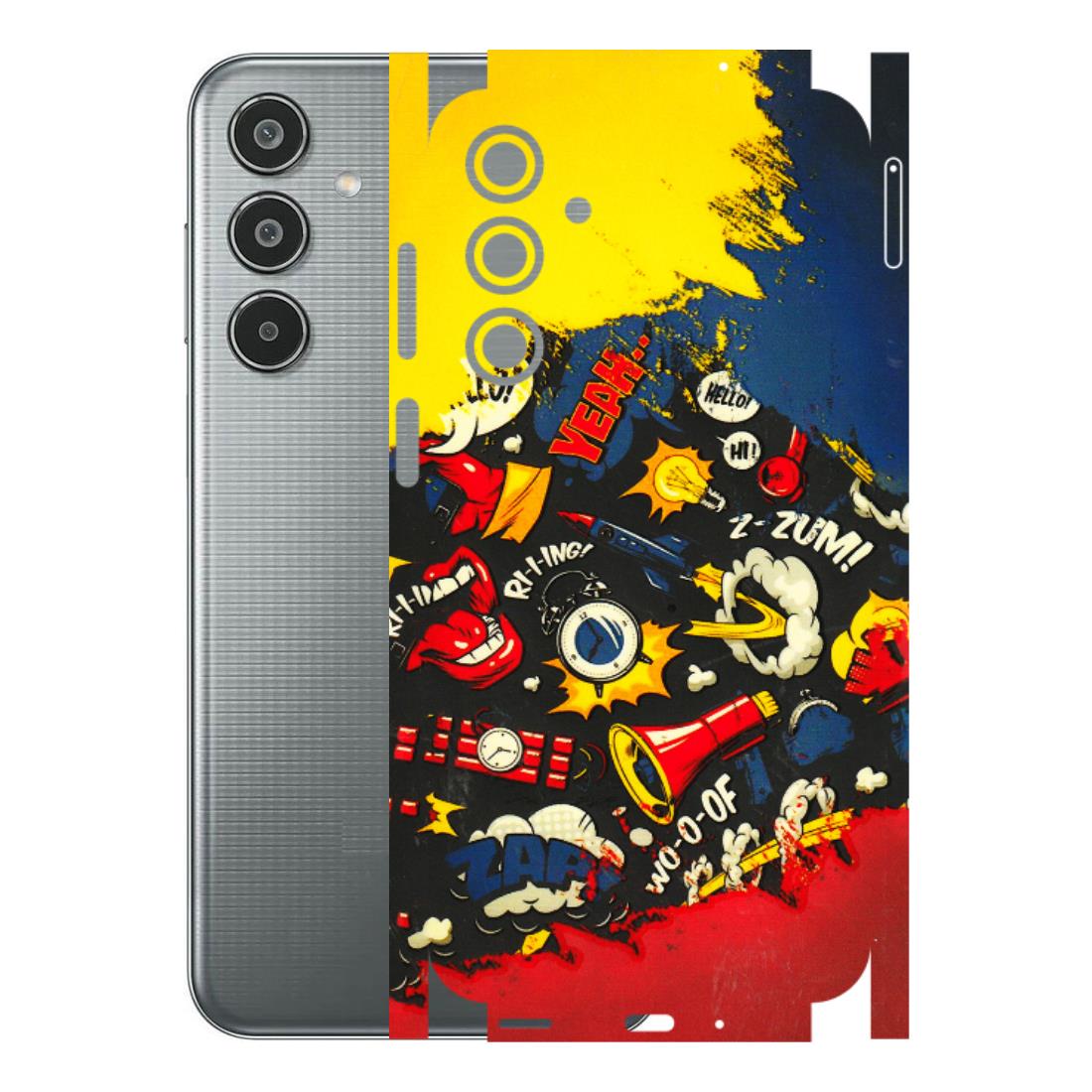 Samsung M/F/Note/Flip and C Phone Skins (All Models) - Pacific Doodle Art - 3D Embossed Finish (L-120) Samsung Galaxy M35 (5G)