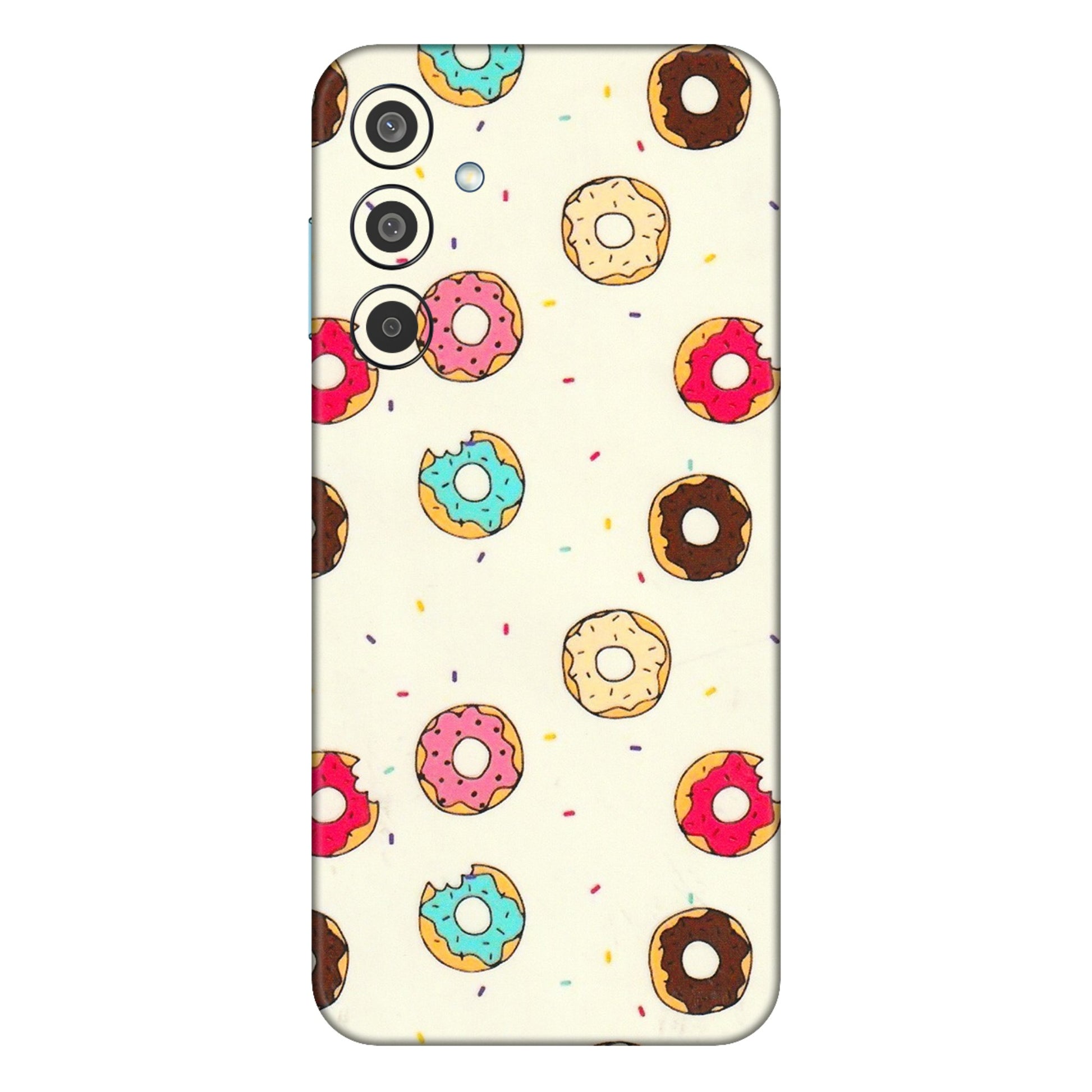 Samsung M/F/Note/Flip and C Phone Skins (All Models) - Mini Donuts Doodle Art - 3D Embossed Finish (L-122) Samsung Galaxy M35 (5G)