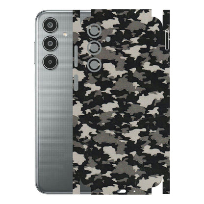 Samsung M/F/Note/Flip and C Phone Skins (All Models) - Black/Grey Camoflaunge - 3D Embossed Finish (L-142) Samsung Galaxy M35 (5G)