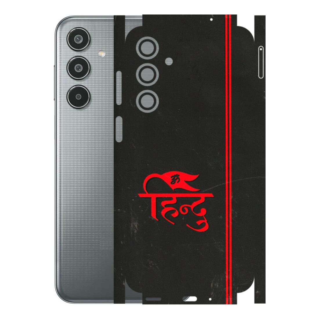 Samsung M/F/Note/Flip and C Phone Skins (All Models) - Hindu Black - 3D Embossed Finish (L-153) Samsung Galaxy M35 (5G)