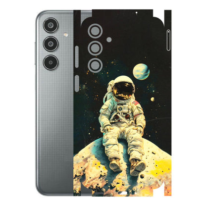 Samsung M/F/Note/Flip and C Phone Skins (All Models) - Astronaut in Space - 3D Embossed Finish (L-16) Samsung Galaxy M35 (5G)