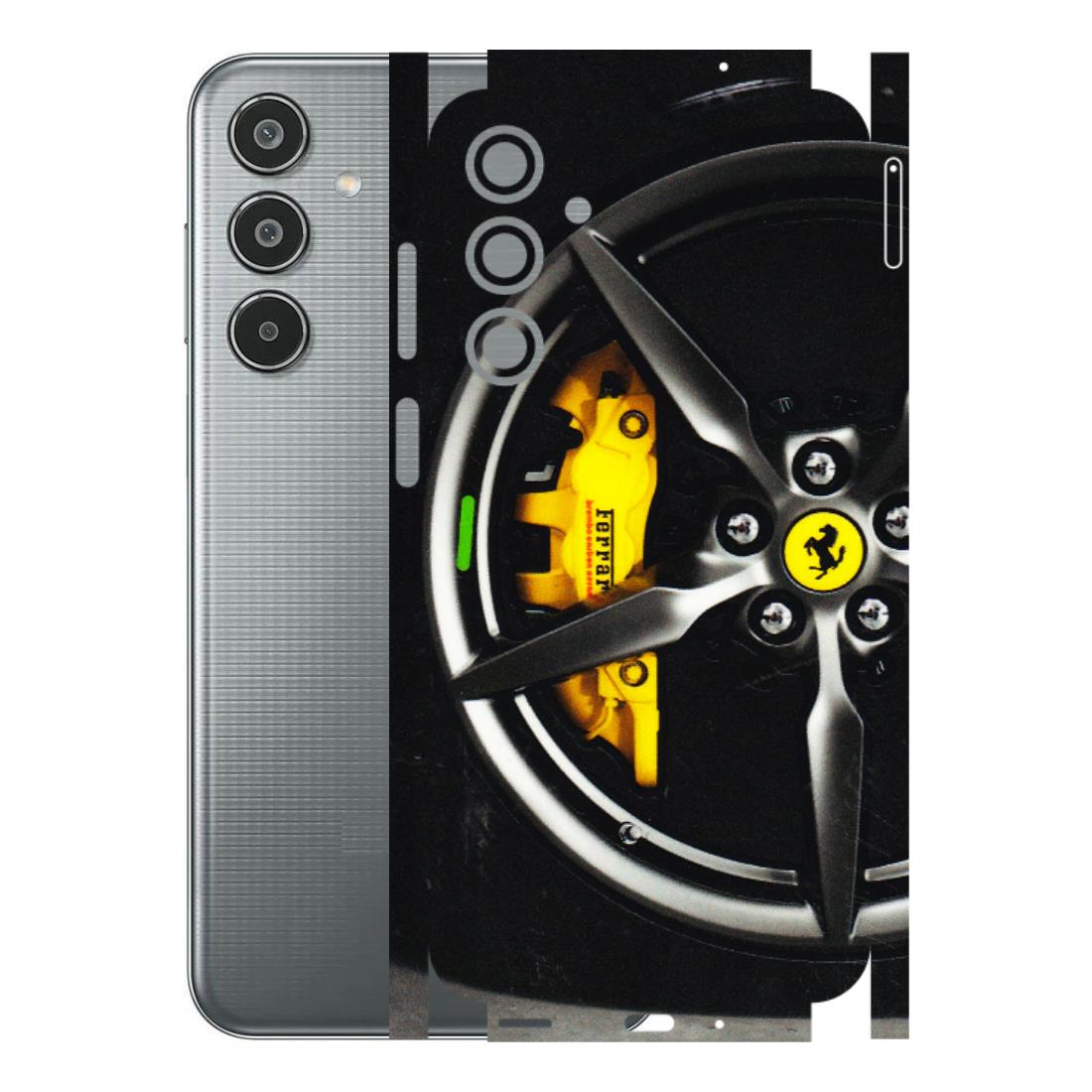 Samsung M/F/Note/Flip and C Phone Skins (All Models) - Ferrari Wheel Alloy - 3D Embossed Finish (L-173) Samsung Galaxy M35 (5G)