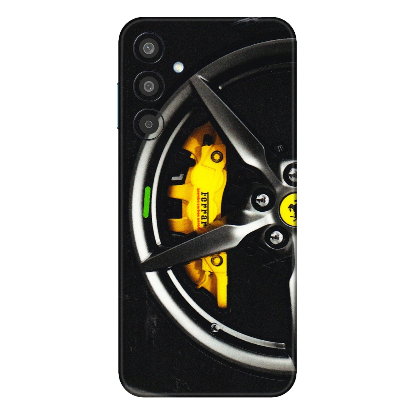 Samsung M/F/Note/Flip and C Phone Skins (All Models) - Ferrari Wheel Alloy - 3D Embossed Finish (L-173) Samsung Galaxy M35 (5G)