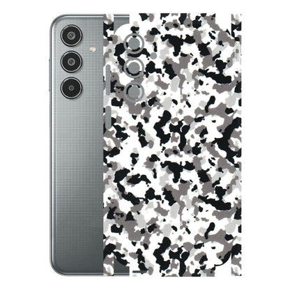 Samsung M/F/Note/Flip and C Phone Skins (All Models) - White Black Camouflage - 3D Embossed Finish (L-18) Samsung Galaxy M35 (5G)