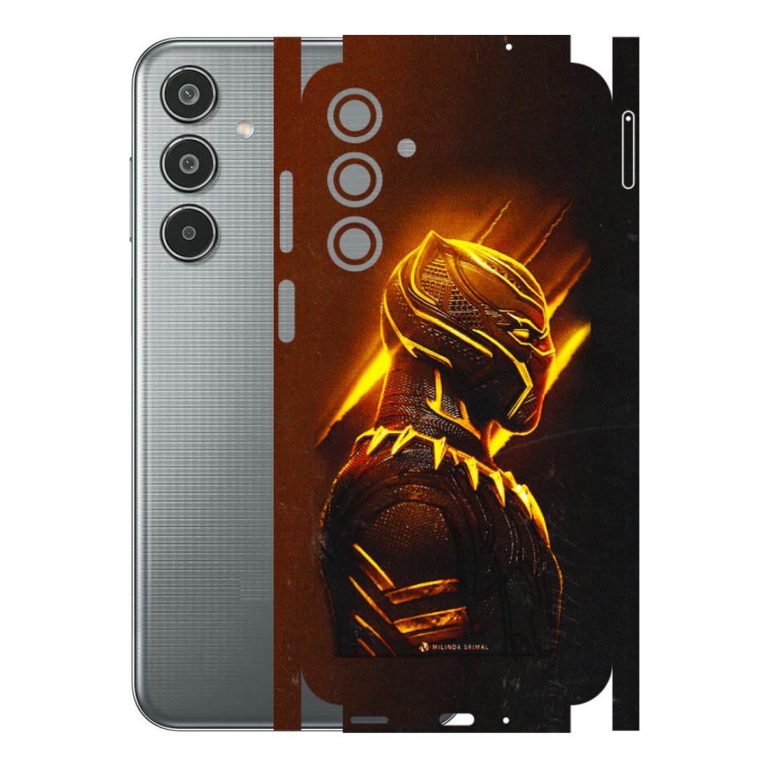 Samsung M/F/Note/Flip and C Phone Skins (All Models) - Gold Black Panther - 3D Embossed Finish (L-181) Samsung Galaxy M35 (5G)