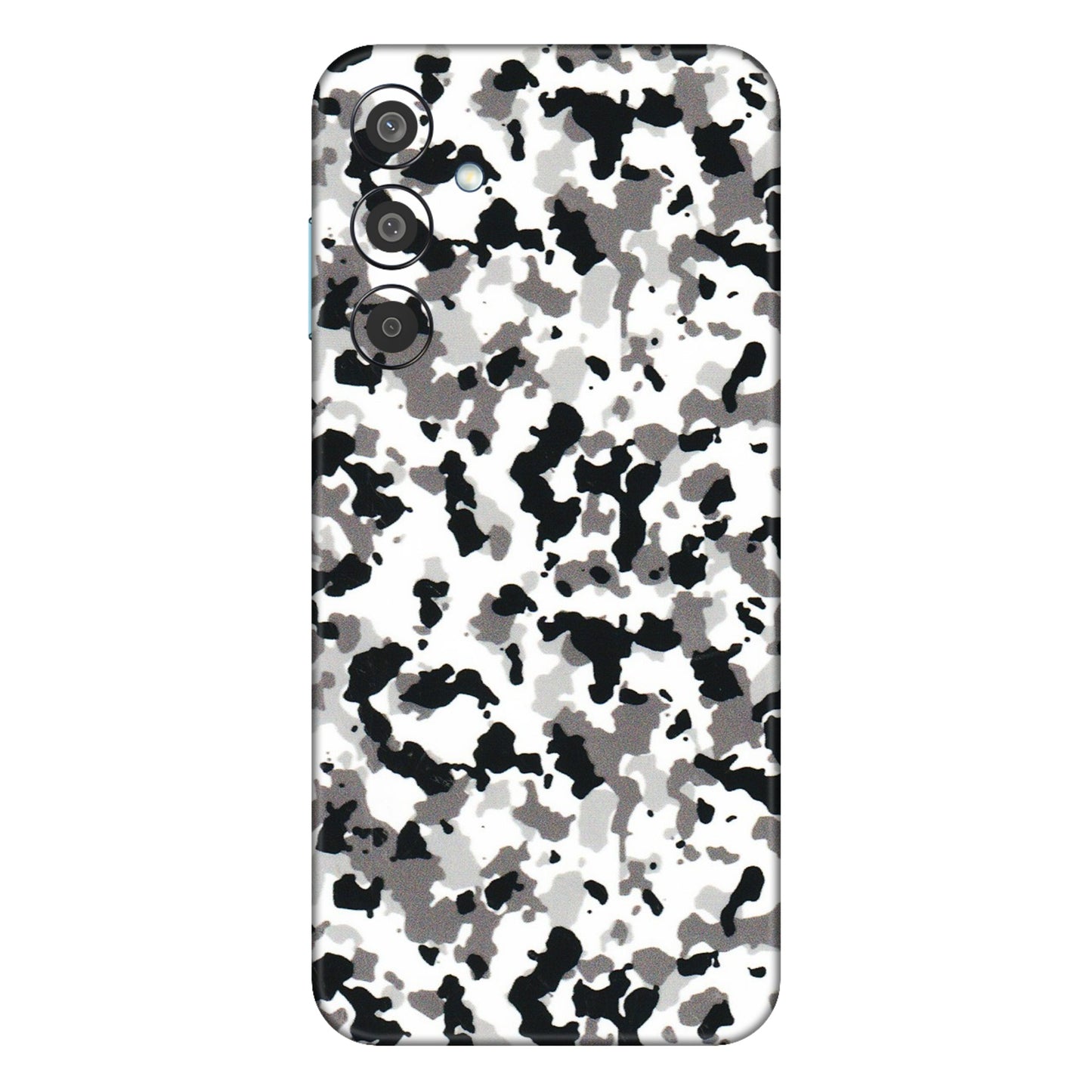 Samsung M/F/Note/Flip and C Phone Skins (All Models) - White Black Camouflage - 3D Embossed Finish (L-18) Samsung Galaxy M35 (5G)