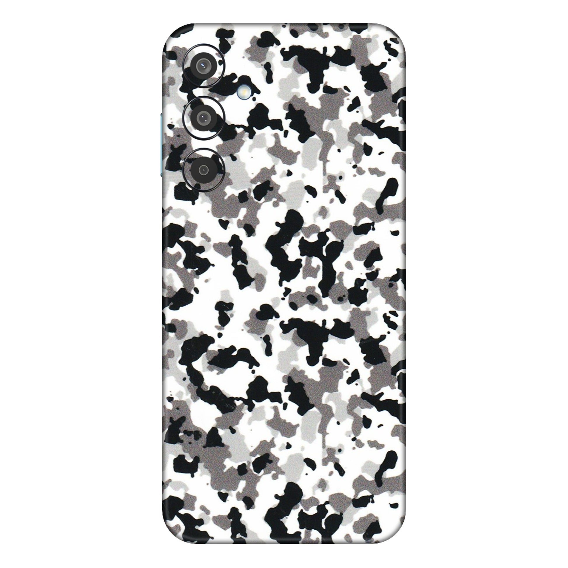 Samsung M/F/Note/Flip and C Phone Skins (All Models) - White Black Camouflage - 3D Embossed Finish (L-18) Samsung Galaxy M35 (5G)