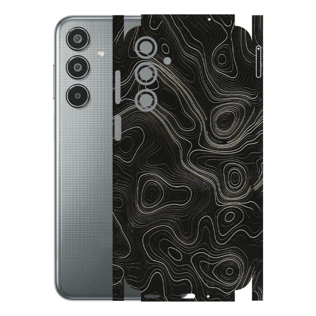 Samsung M/F/Note/Flip and C Phone Skins (All Models) - Black Swirl - 3D Embossed Finish (L-196) Samsung Galaxy M35 (5G)
