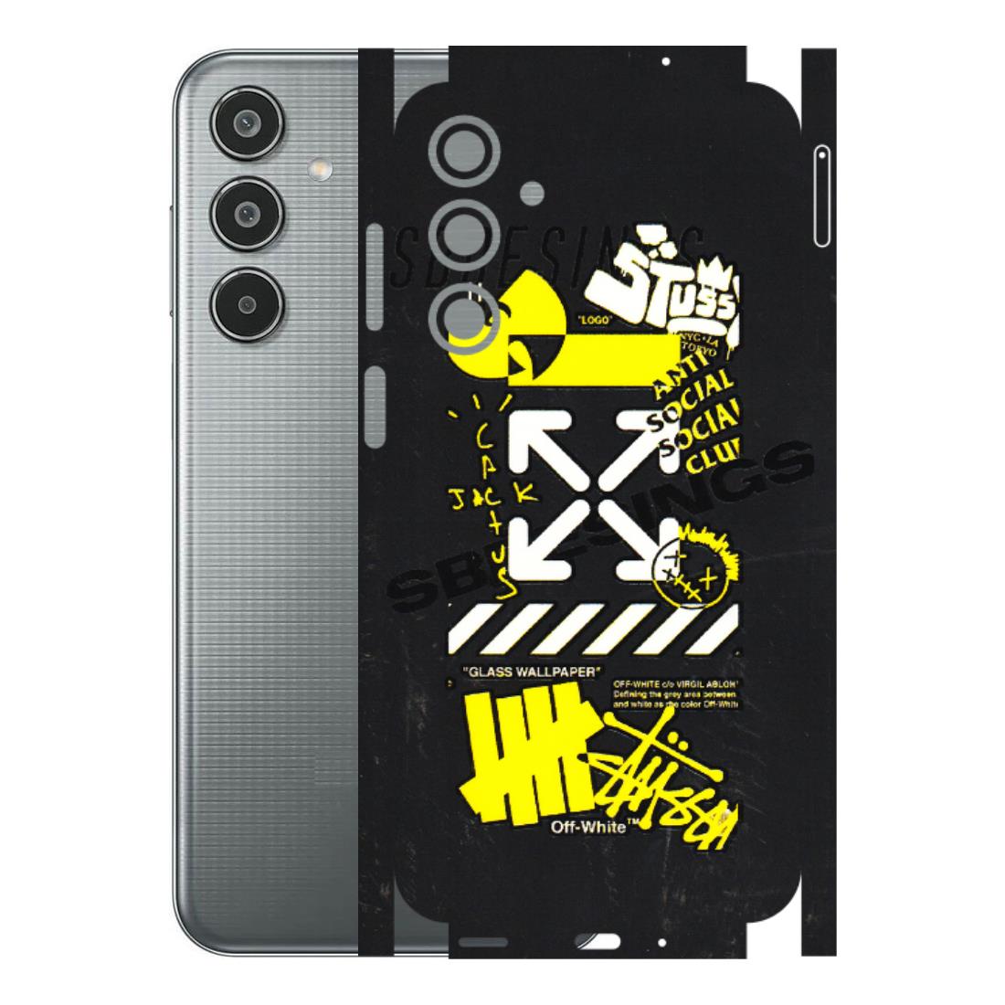 Samsung M/F/Note/Flip and C Phone Skins (All Models) - Anti Social Graffiti - 3D Embossed Finish (L-198) Samsung Galaxy M35 (5G)