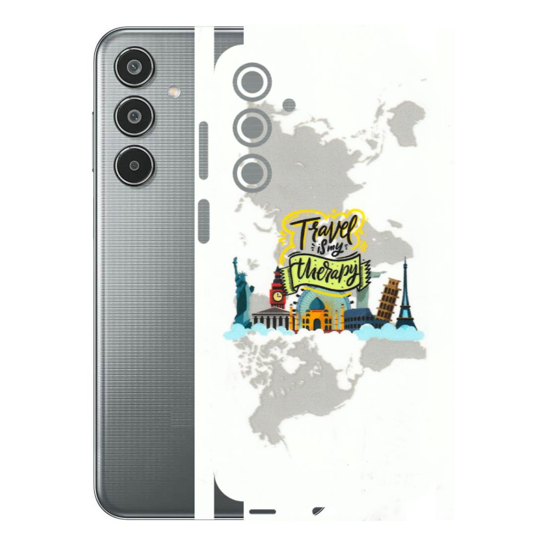 Samsung M/F/Note/Flip and C Phone Skins (All Models) - Travel Therapy - 3D Embossed Finish (L-199) Samsung Galaxy M35 (5G)