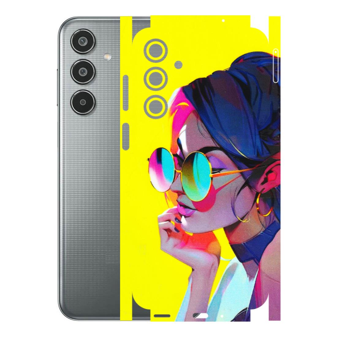 Samsung M/F/Note/Flip and C Phone Skins (All Models) - Bold Stylish Girl - 3D Embossed Finish (L-222) Samsung Galaxy M35 (5G)