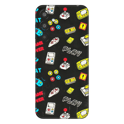 Samsung M/F/Note/Flip and C Phone Skins (All Models) - Gaming Doodles - 3D Embossed Finish (L-224) Samsung Galaxy M35 (5G)