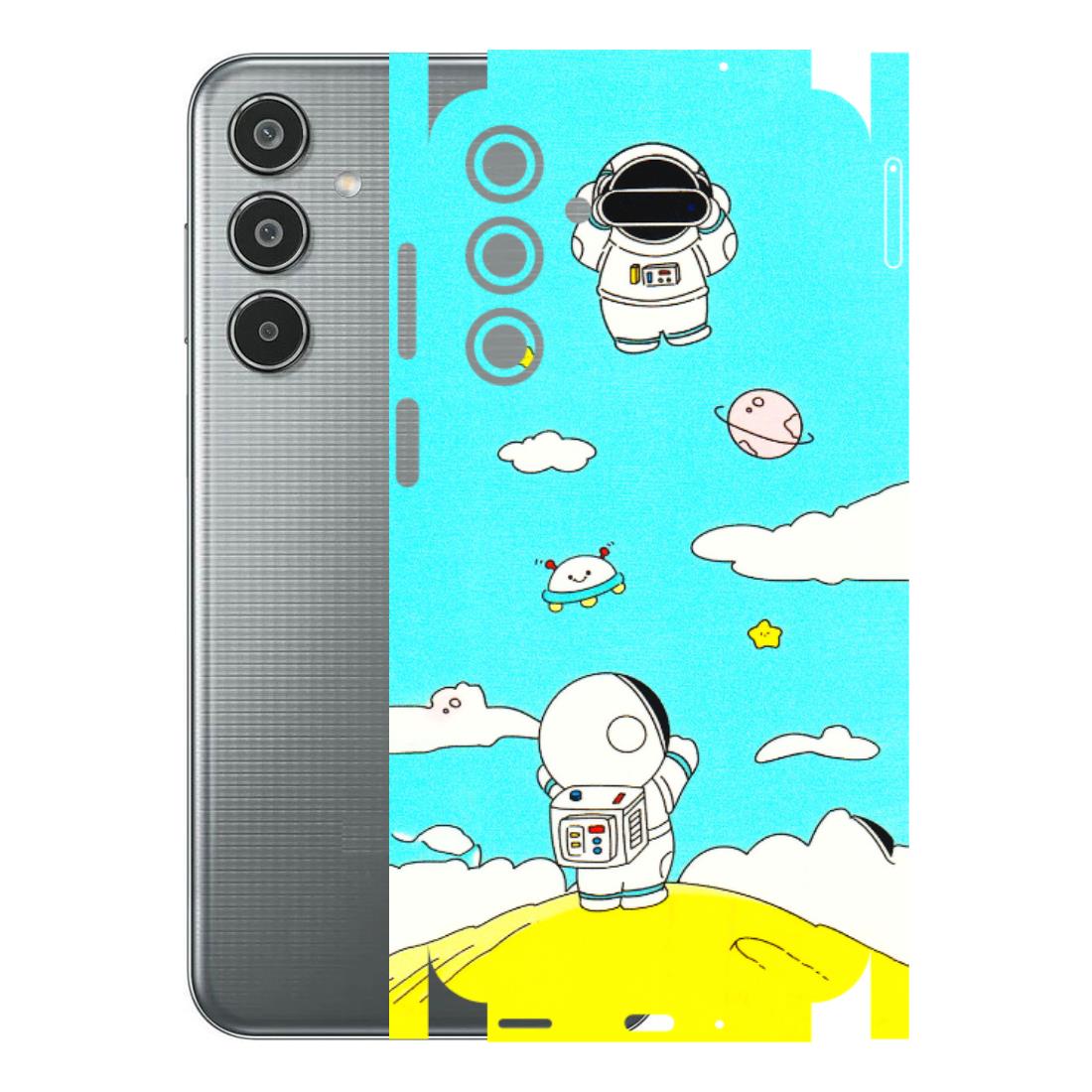 Samsung M/F/Note/Flip and C Phone Skins (All Models) - Blue Skies Astro Float - 3D Embossed Finish (L-230) Samsung Galaxy M35 (5G)