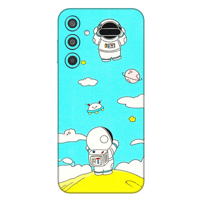 Samsung M/F/Note/Flip and C Phone Skins (All Models) - Blue Skies Astro Float - 3D Embossed Finish (L-230) Samsung Galaxy M35 (5G)