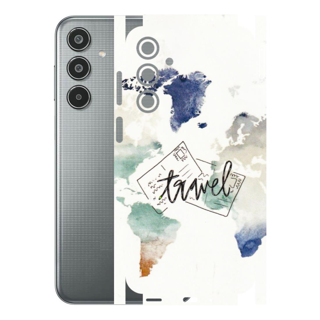 Samsung M/F/Note/Flip and C Phone Skins (All Models) - Travel The World - 3D Embossed Finish (L-232) Samsung Galaxy M35 (5G)