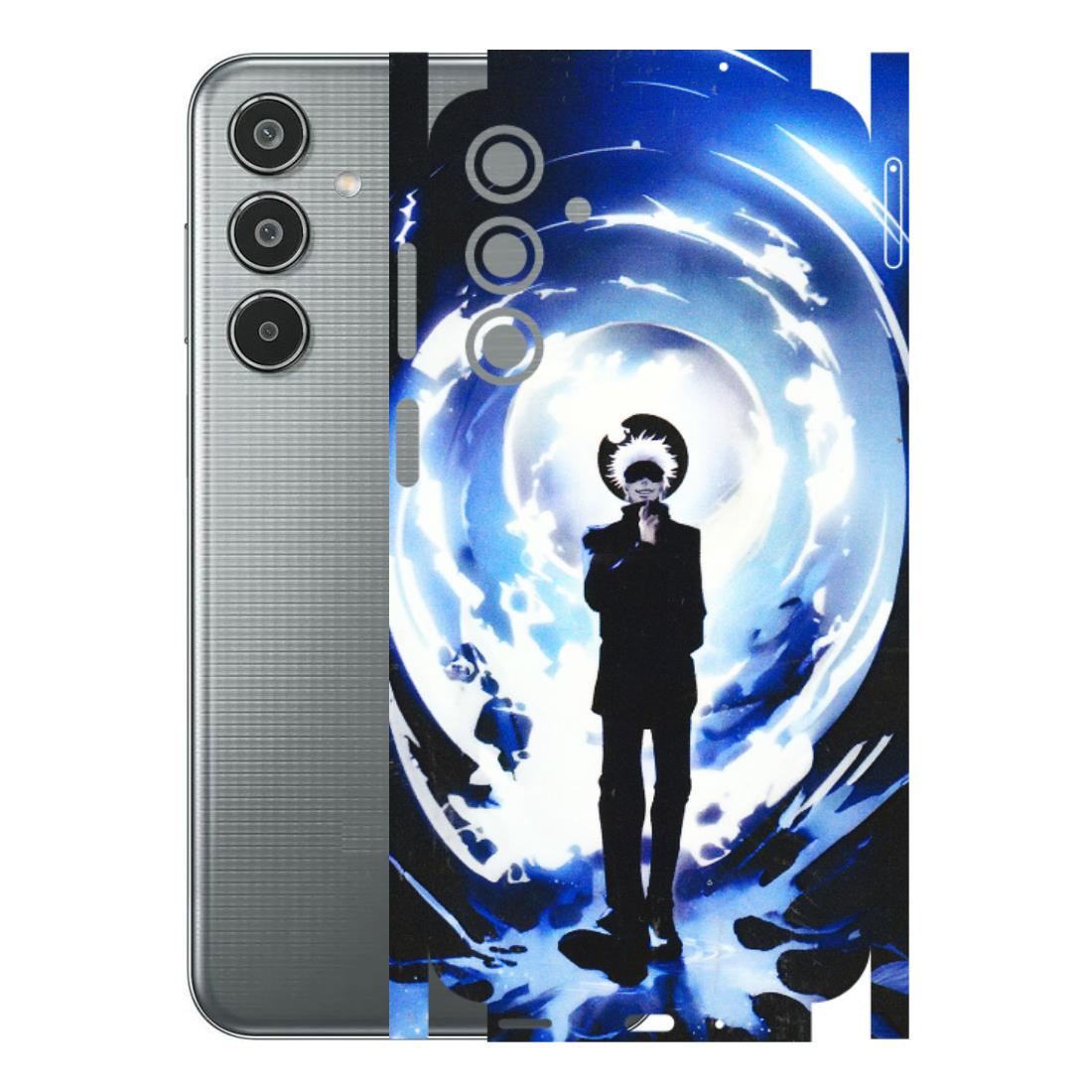 Samsung M/F/Note/Flip and C Phone Skins (All Models) - Satoru Gojo Dark Blue - 3D Embossed Finish (L-235) Samsung Galaxy M35 (5G)