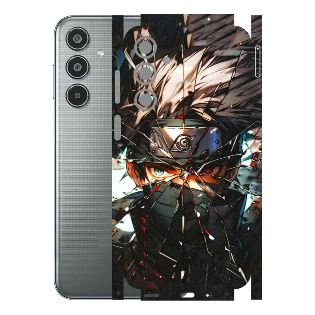 Samsung M/F/Note/Flip and C Phone Skins (All Models) - Kakashi Shattered Glass Effect - 3D Embossed Finish (L-237) Samsung Galaxy M35 (5G)