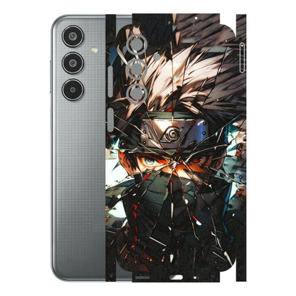 Samsung M/F/Note/Flip and C Phone Skins (All Models) - Kakashi Shattered Glass Effect - 3D Embossed Finish (L-237) Samsung Galaxy M35 (5G)