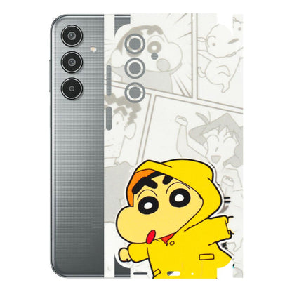 Samsung M/F/Note/Flip and C Phone Skins (All Models) - Yellow Shinchan Comic - 3D Embossed Finish (L-246) Samsung Galaxy M35 (5G)
