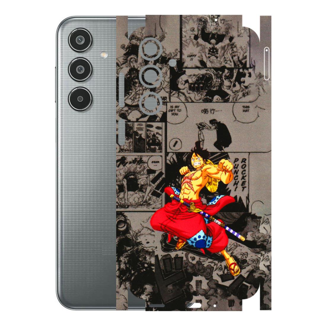 Samsung M/F/Note/Flip and C Phone Skins (All Models) - One Piece Rocket Punch Manga - 3D Embossed Finish (L-25) Samsung Galaxy M35 (5G)