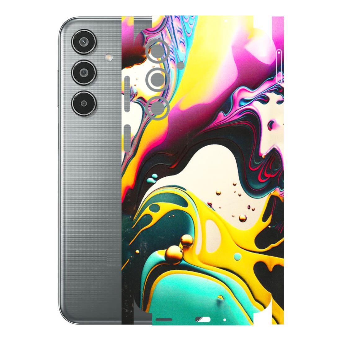 Samsung M/F/Note/Flip and C Phone Skins (All Models) - Multicolor Abstract pattern - 3D Embossed Finish (L-254) Samsung Galaxy M35 (5G)