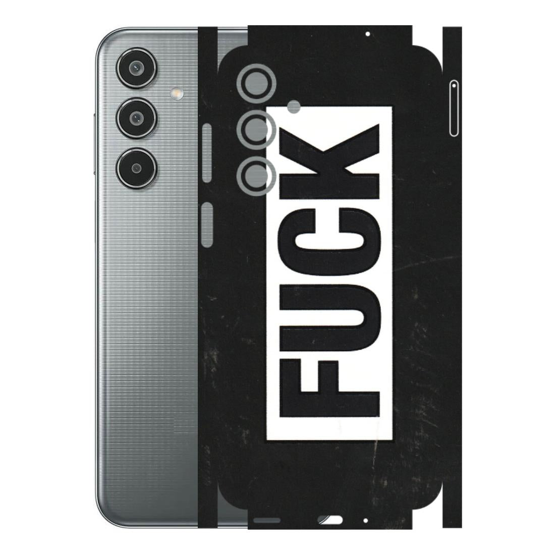 Samsung M/F/Note/Flip and C Phone Skins (All Models) - The F Word - 3D Embossed Finish (L-255) Samsung Galaxy M35 (5G)