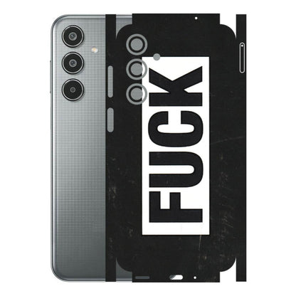 Samsung M/F/Note/Flip and C Phone Skins (All Models) - The F Word - 3D Embossed Finish (L-255) Samsung Galaxy M35 (5G)