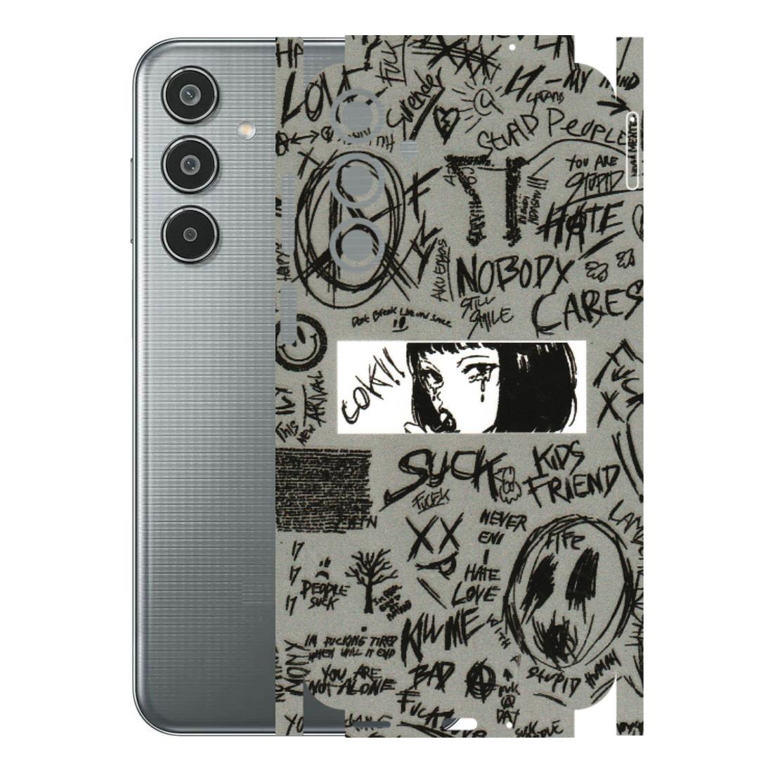 Samsung M/F/Note/Flip and C Phone Skins (All Models) - Never Have Love Anime - 3D Embossed Finish (L-260) Samsung Galaxy M35 (5G)