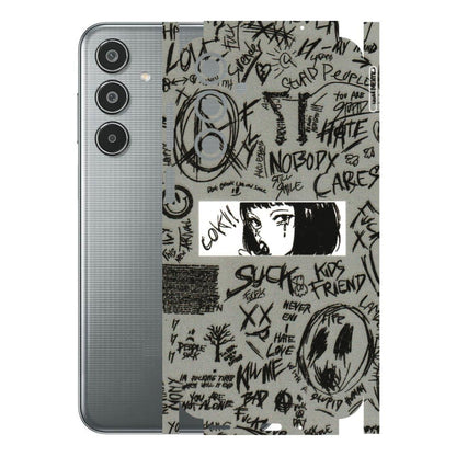 Samsung M/F/Note/Flip and C Phone Skins (All Models) - Never Have Love Anime - 3D Embossed Finish (L-260) Samsung Galaxy M35 (5G)