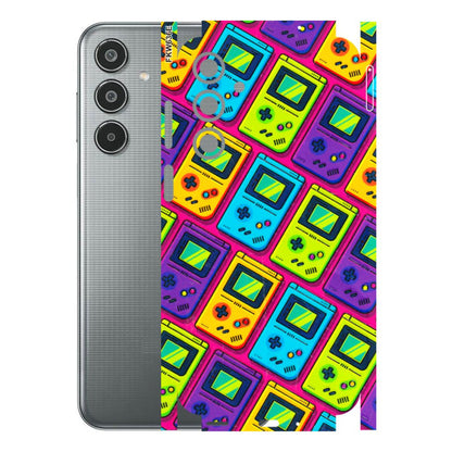 Samsung M/F/Note/Flip and C Phone Skins (All Models) - Gameboy Colourful - 3D Embossed Finish (L-266) Samsung Galaxy M35 (5G)