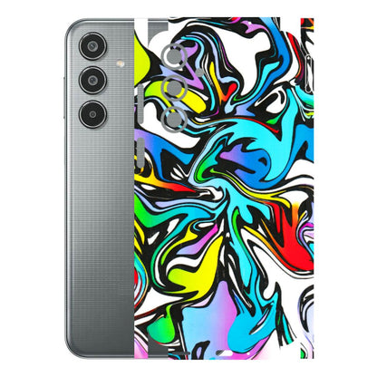 Samsung M/F/Note/Flip and C Phone Skins (All Models) - Abstract Colour Paints - 3D Embossed Finish (L-271) Samsung Galaxy M35 (5G)