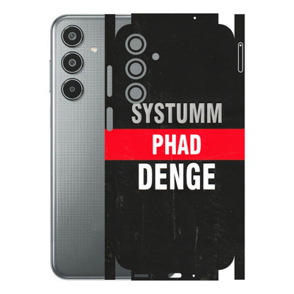 Samsung M/F/Note/Flip and C Phone Skins (All Models) - Systumm Phad Denge - 3D Embossed Finish (L-278) Samsung Galaxy M35 (5G)