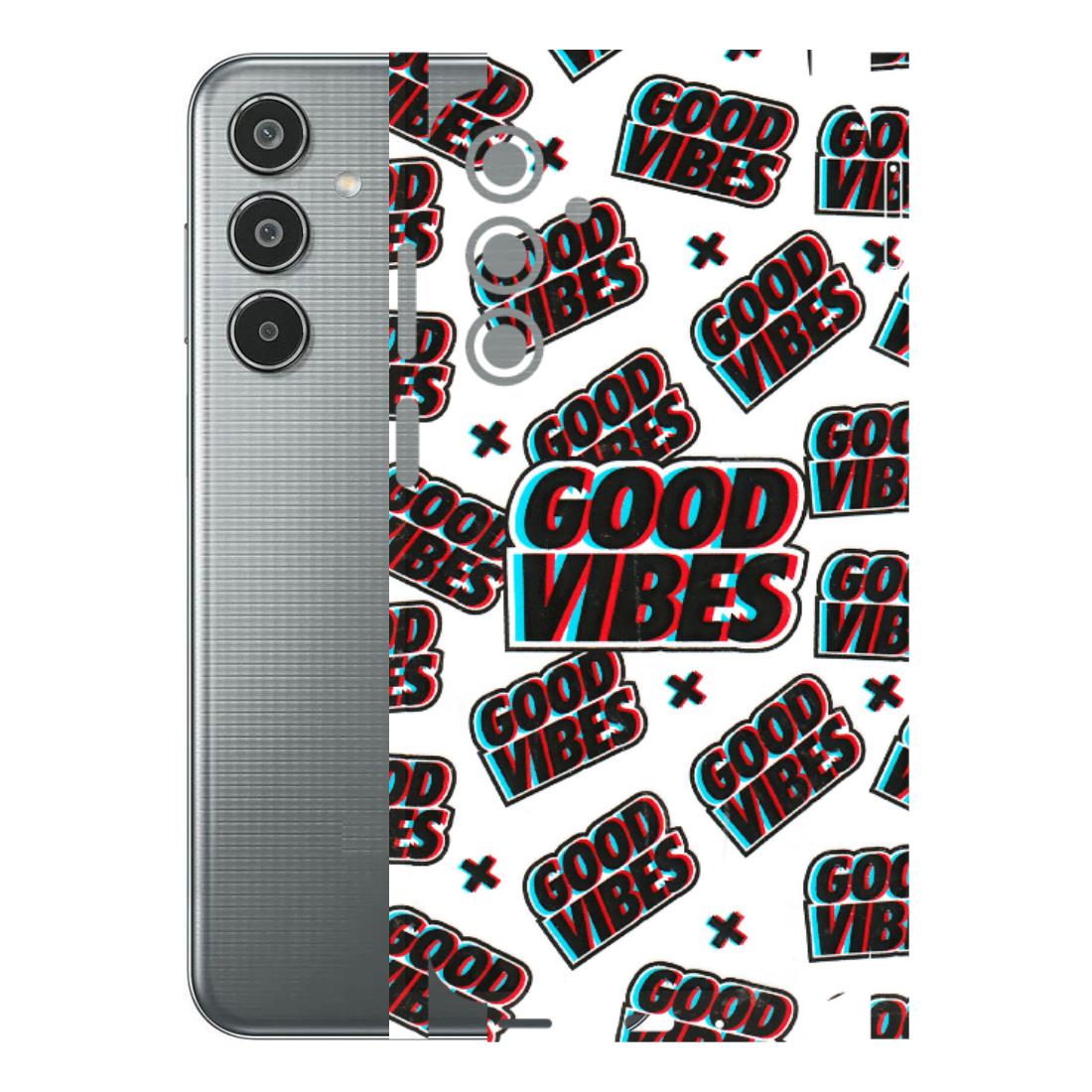 Samsung M/F/Note/Flip and C Phone Skins (All Models) - Good Vibes - 3D Embossed Finish (L-282) Samsung Galaxy M35 (5G)