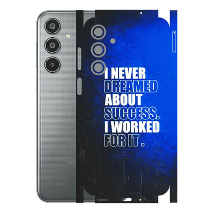 Samsung M/F/Note/Flip and C Phone Skins (All Models) - I Never Dreamed About Success - 3D Embossed Finish (L-283) Samsung Galaxy M35 (5G)