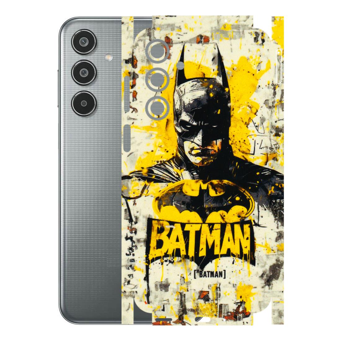 Samsung M/F/Note/Flip and C Phone Skins (All Models) - Batman Yellow BT - 3D Embossed Finish (L-304) Samsung Galaxy M35 (5G)