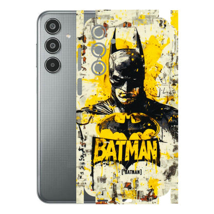 Samsung M/F/Note/Flip and C Phone Skins (All Models) - Batman Yellow BT - 3D Embossed Finish (L-304) Samsung Galaxy M35 (5G)