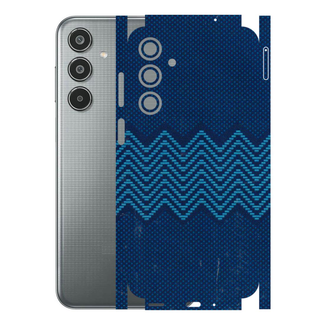 Samsung M/F/Note/Flip and C Phone Skins (All Models) - Blue Sober Waves - 3D Embossed Finish (L-306) Samsung Galaxy M35 (5G)