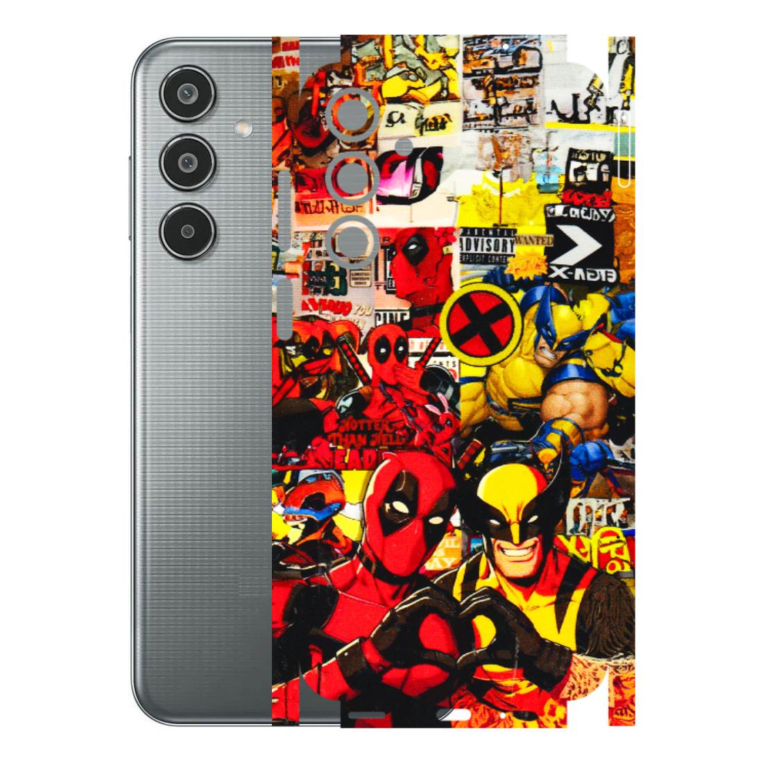 Samsung M/F/Note/Flip and C Phone Skins (All Models) - Spidy Wolverine - 3D Embossed Finish (L-310) Samsung Galaxy M35 (5G)