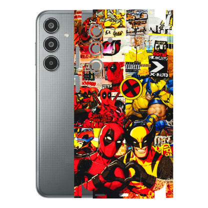 Samsung M/F/Note/Flip and C Phone Skins (All Models) - Spidy Wolverine - 3D Embossed Finish (L-310) Samsung Galaxy M35 (5G)