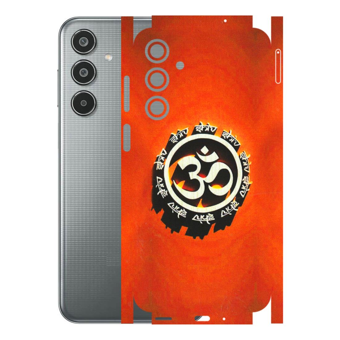 Samsung M/F/Note/Flip and C Phone Skins (All Models) - Aum Shiv Orange - 3D Embossed Finish (L-32) Samsung Galaxy M35 (5G)