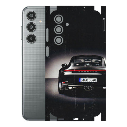 Samsung M/F/Note/Flip and C Phone Skins (All Models) - New Black Porsche GT3 - 3D Embossed Finish (L-327) Samsung Galaxy M35 (5G)