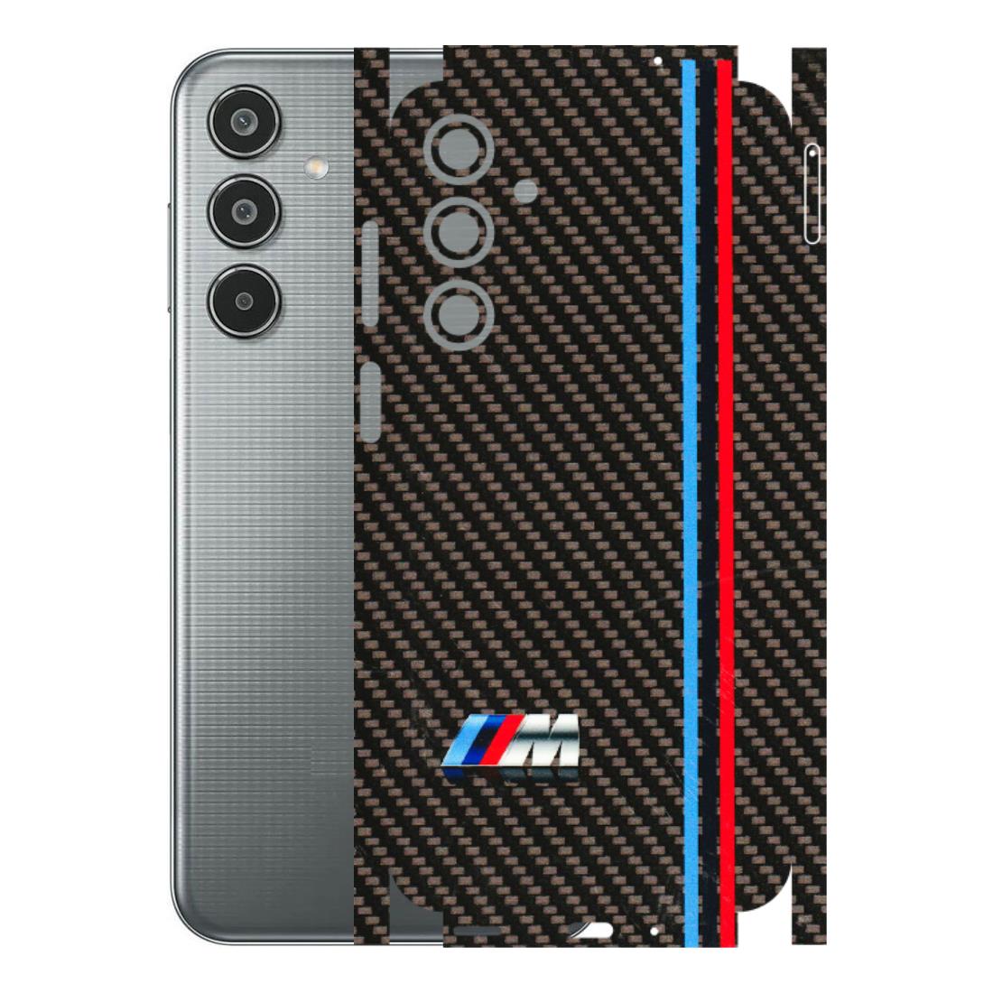 Samsung M/F/Note/Flip and C Phone Skins (All Models) - BM Carbon Fiber Feels - 3D Embossed Finish (L-38) Samsung Galaxy M35 (5G)