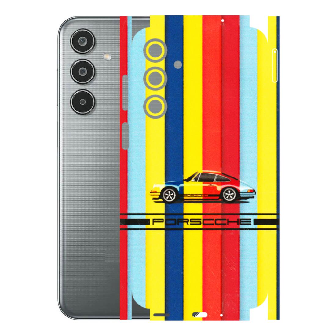 Samsung M/F/Note/Flip and C Phone Skins (All Models) - Multicolour Porche - 3D Embossed Finish (L-39) Samsung Galaxy M35 (5G)