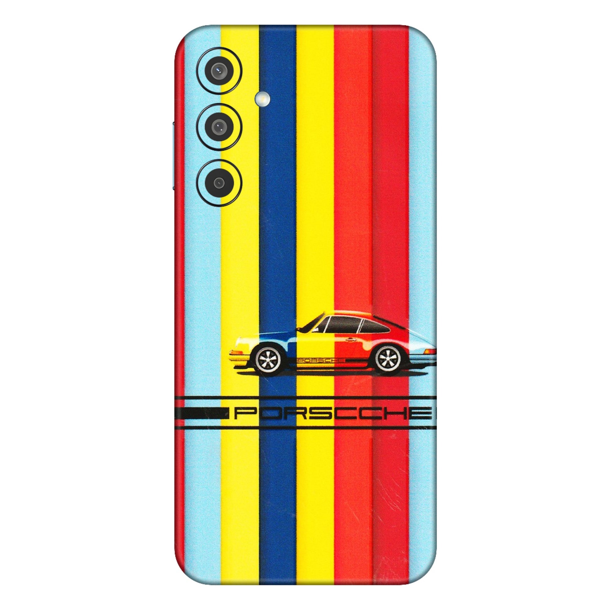 Samsung M/F/Note/Flip and C Phone Skins (All Models) - Multicolour Porche - 3D Embossed Finish (L-39) Samsung Galaxy M35 (5G)