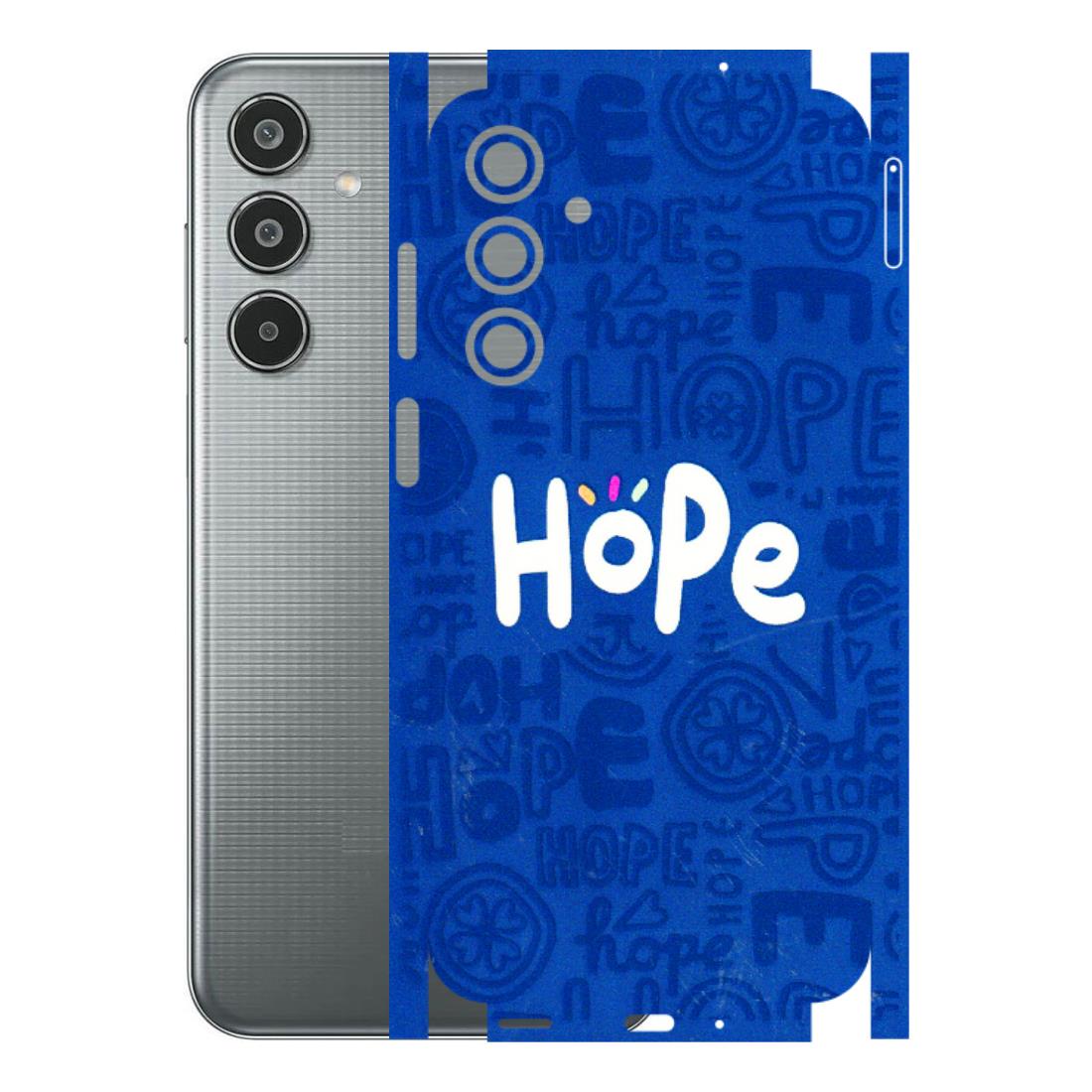 Samsung M/F/Note/Flip and C Phone Skins (All Models) - Hope Doodles Blue - 3D Embossed Finish (L-43) Samsung Galaxy M35 (5G)