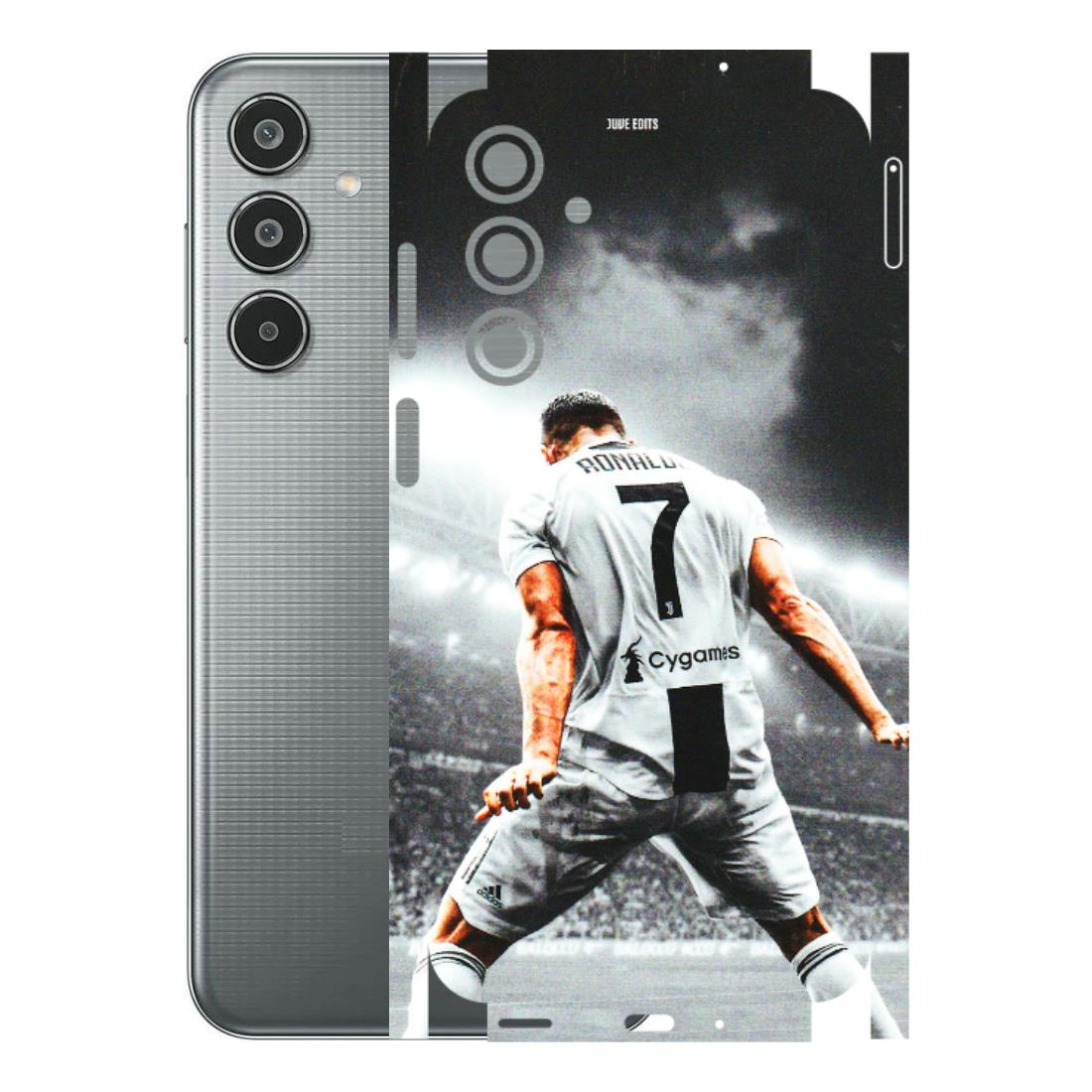 Samsung M/F/Note/Flip and C Phone Skins (All Models) - Ronaldo CR7 Crazy - 3D Embossed Finish (L-44) Samsung Galaxy M35 (5G)