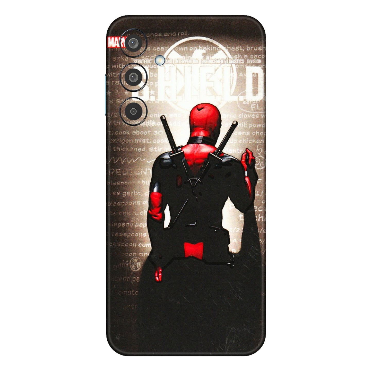 Samsung M/F/Note/Flip and C Phone Skins (All Models) - Deadpool - 3D Embossed Finish (L-56) Samsung Galaxy M35 (5G)